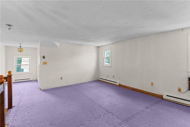 129 Academy Ave, Providence, RI 02908 - carpeted spare room with a baseboard radiator, healthy amount of natural light, and a baseboard heating unit