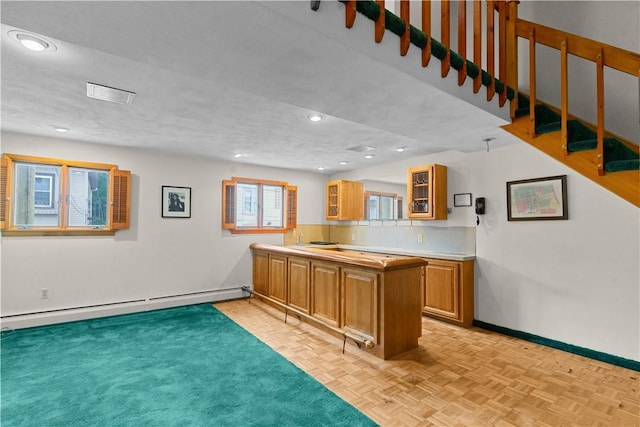 129 Academy Ave, Providence, RI 02908 - bar area with a baseboard radiator and recessed lighting