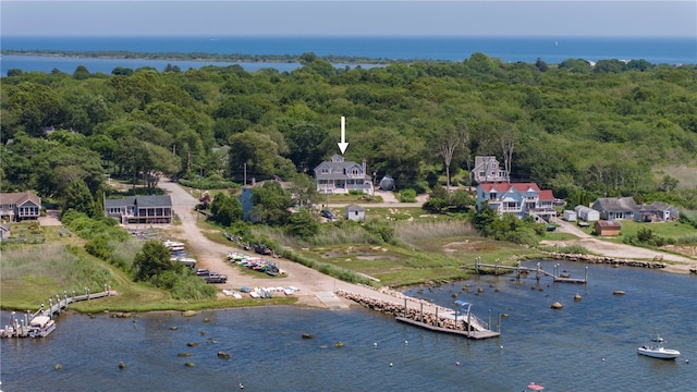 170 W Beach Rd, Charlestown, RI 02813 - drone / aerial view of a nearby body of water and a forest