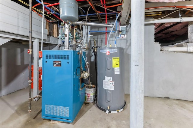 201 Bellman Ave, Warwick, RI 02889 - utility room featuring water heater and a heating unit