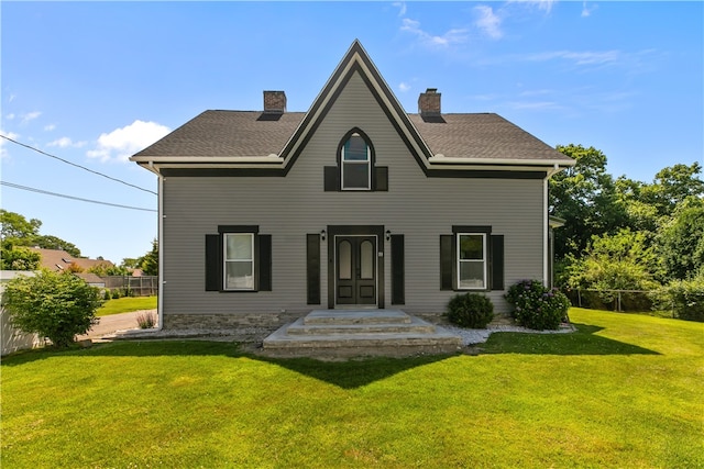 93 E Main Rd, Portsmouth, RI 02871 - view of front of property with a chimney and a shingled roof
