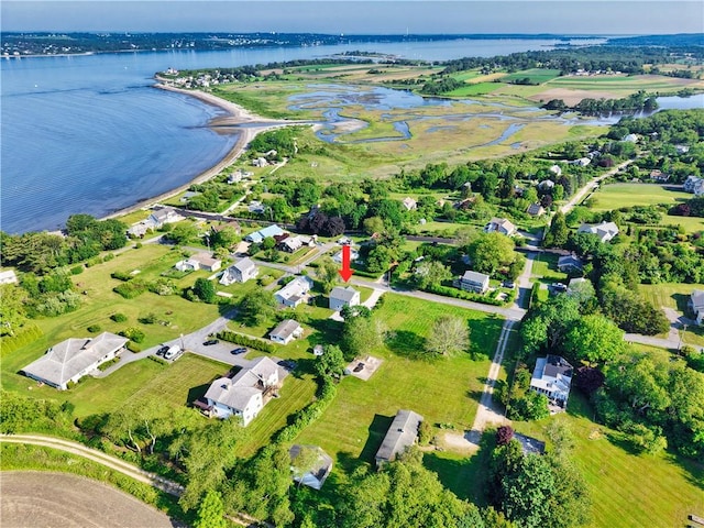 24 Seaspray Way, Little Compton, RI 02837 - aerial view of property and surrounding area featuring a nearby body of water