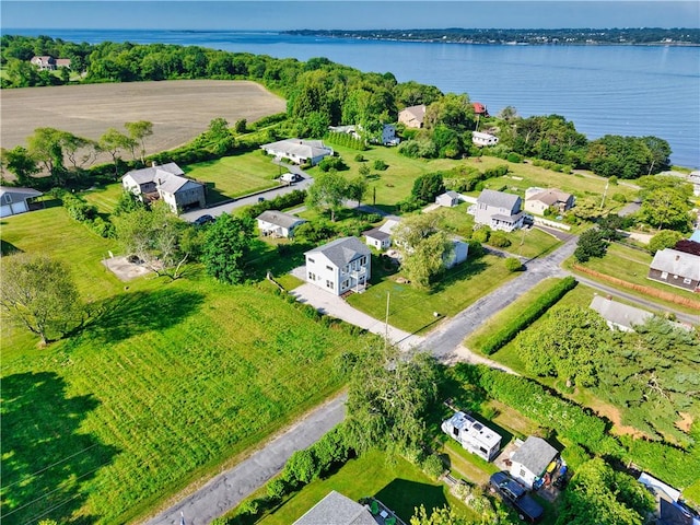 24 Seaspray Way, Little Compton, RI 02837 - aerial view of residential area with a large body of water