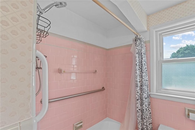 56 Brookfield Dr, Cranston, RI 02920 - full bath featuring shower / bath combo with shower curtain