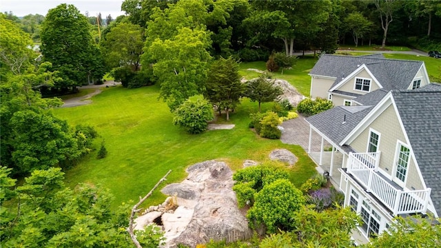 583 Highland Rd, Tiverton, RI 02878 - view from above of property