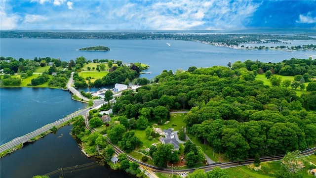 583 Highland Rd, Tiverton, RI 02878 - bird's eye view of a nearby body of water