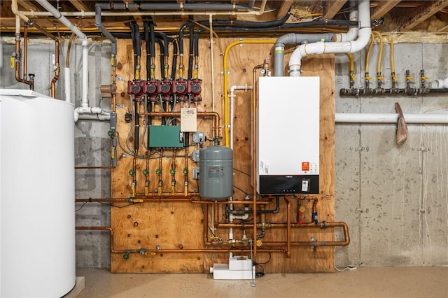583 Highland Rd, Tiverton, RI 02878 - utilities with water heater