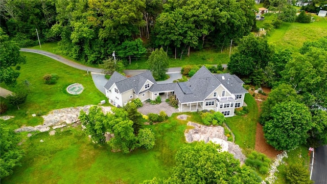 583 Highland Rd, Tiverton, RI 02878 - aerial view of property and surrounding area
