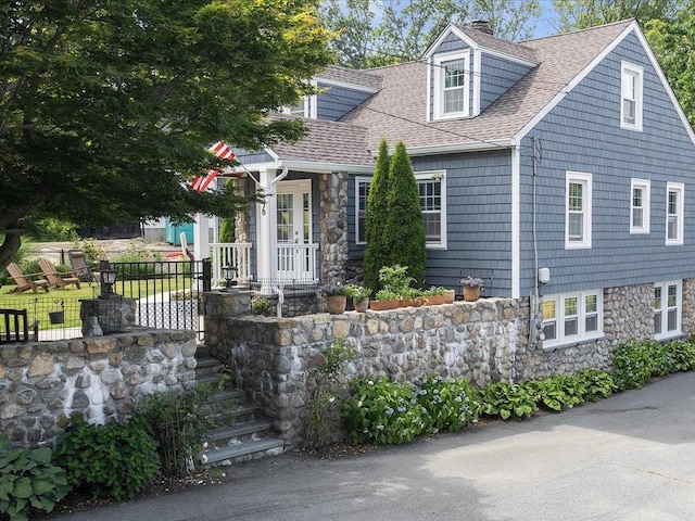 96 Ashaway Rd, Westerly, RI 02891 - view of front of property featuring a shingled roof and stone siding