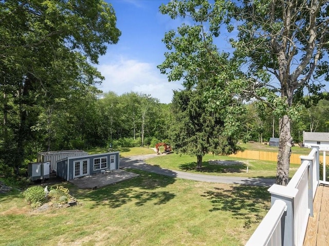 96 Ashaway Rd, Westerly, RI 02891 - view of green lawn with french doors