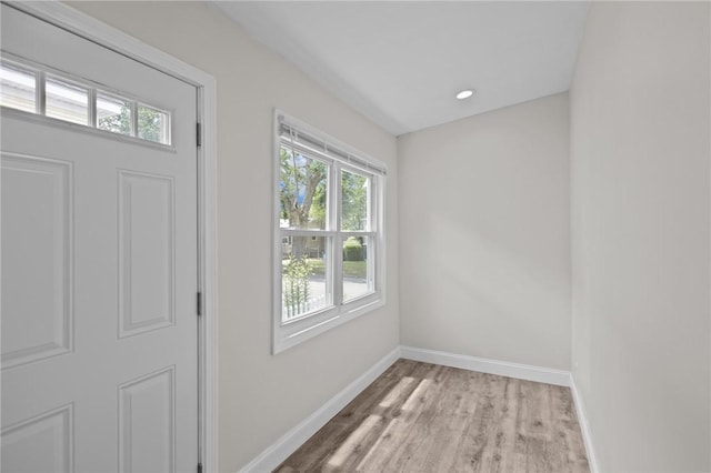 358 Pawtuxet Ave, Warwick, RI 02888 - foyer featuring baseboards and light wood-style floors