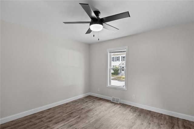 358 Pawtuxet Ave, Warwick, RI 02888 - unfurnished room featuring wood finished floors and ceiling fan