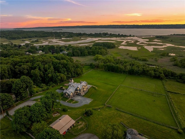 82 Nonquit Ln, Tiverton, RI 02878 - aerial view at dusk of a water view