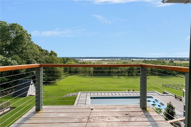 82 Nonquit Ln, Tiverton, RI 02878 - wooden deck featuring a yard
