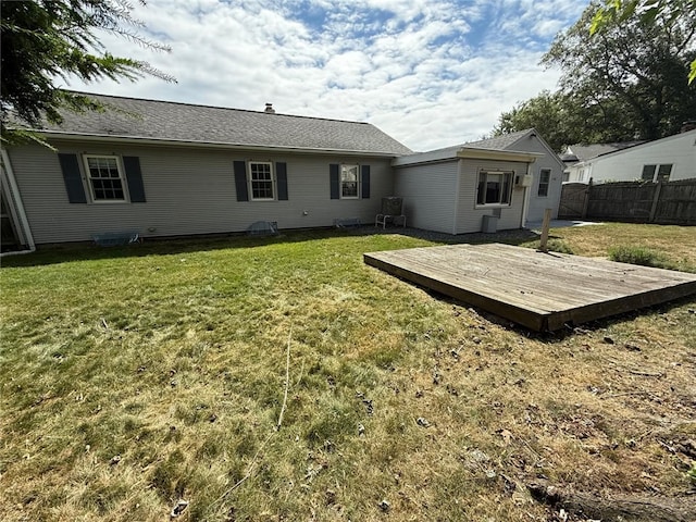 26 Flora Ave, Woonsocket, RI 02895 - rear view of property featuring a deck