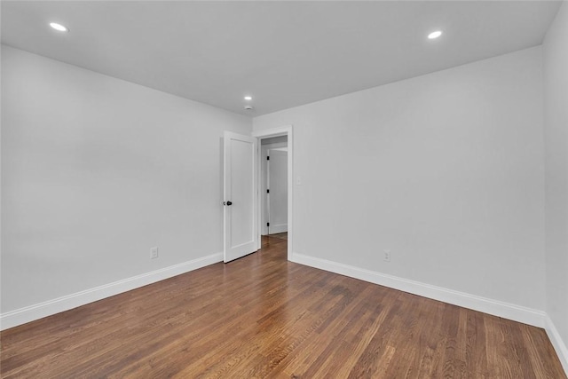 60 Hazael St, Providence, RI 02908 - unfurnished room with wood finished floors and recessed lighting