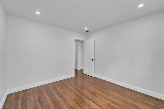 60 Hazael St, Providence, RI 02908 - unfurnished room featuring wood finished floors and recessed lighting