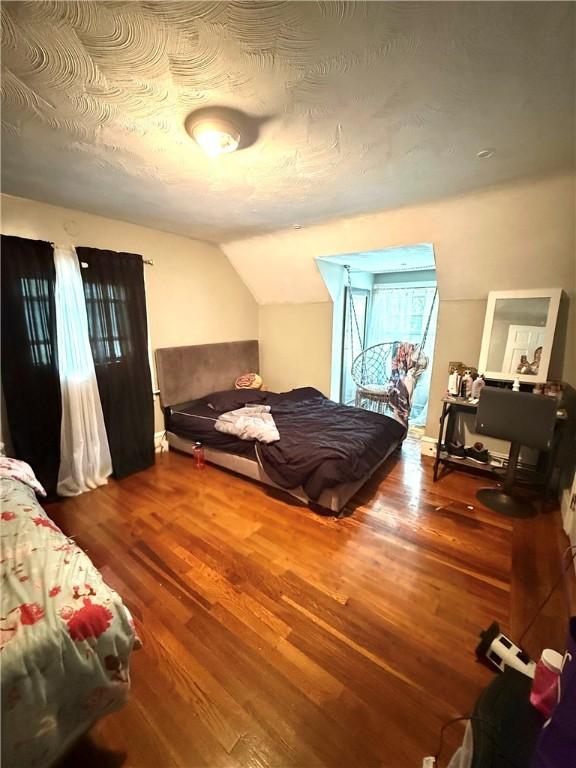 26 Westmore St, Providence, RI 02910 - bedroom with wood finished floors and lofted ceiling