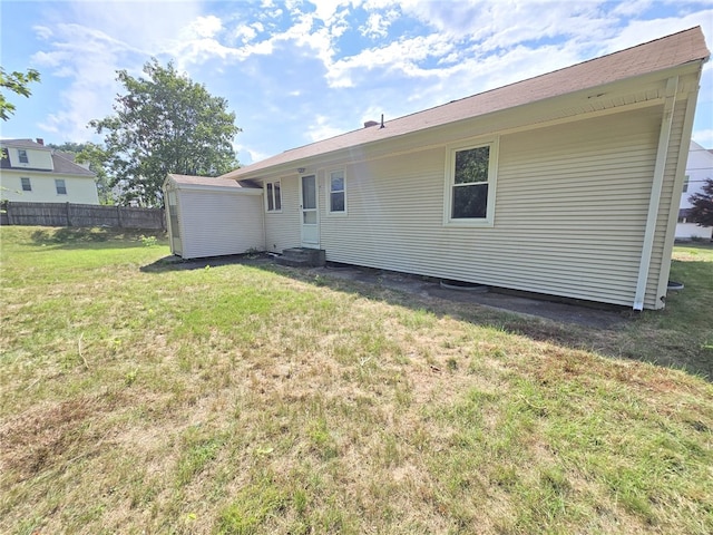 84 Bernice Ave, Woonsocket, RI 02895 - rear view of house with entry steps