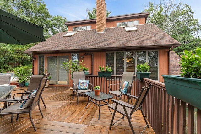 4 Wilbur Rd, Lincoln, RI 02865 - view of wooden deck
