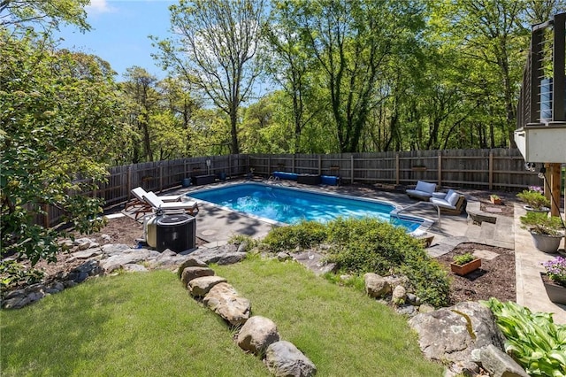 40 Charlotte Ave, North Kingstown, RI 02874 - view of pool featuring a fenced backyard and a patio area
