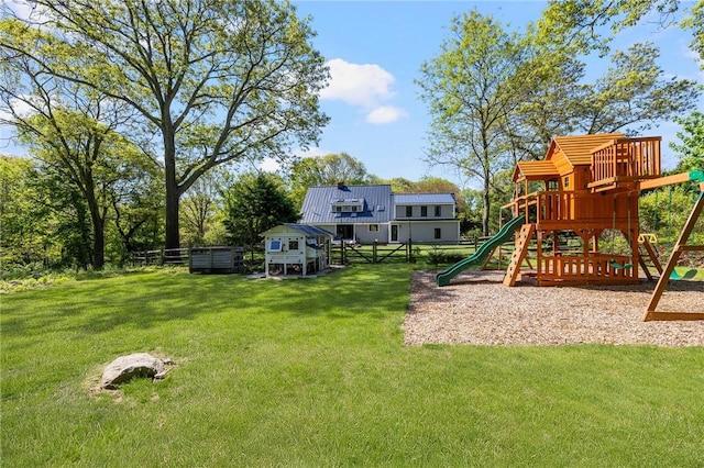 40 Charlotte Ave, North Kingstown, RI 02874 - view of yard with a playground