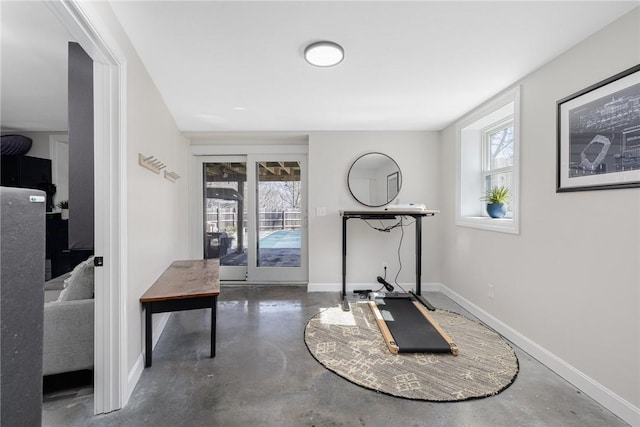 40 Charlotte Ave, North Kingstown, RI 02874 - workout room with baseboards