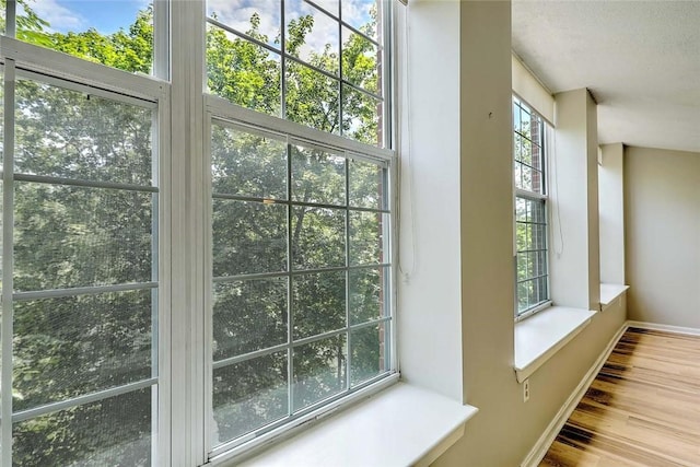2 School St Unit 334, Lincoln, RI 02802 - detailed view of wood finished floors and a textured ceiling