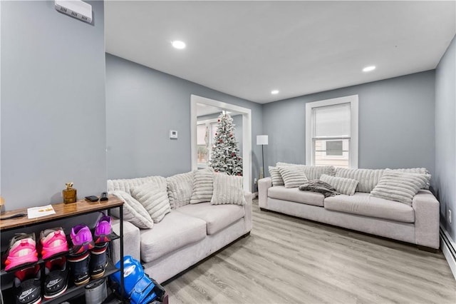 31 Stadden St, Providence, RI 02907 - living room featuring wood finished floors and recessed lighting