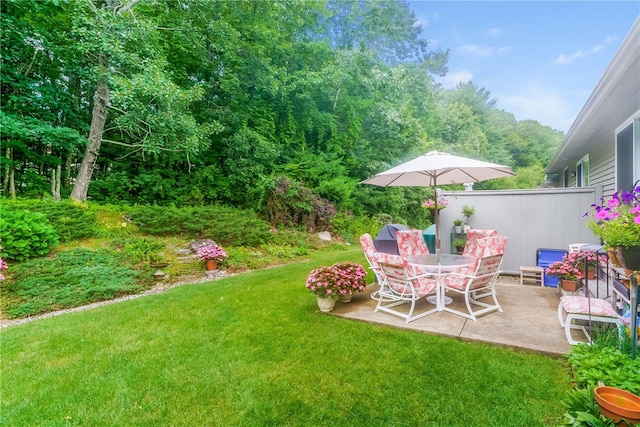 125 Smith Ave Unit 4C, Smithfield, RI 02828 - view of green lawn with a patio area