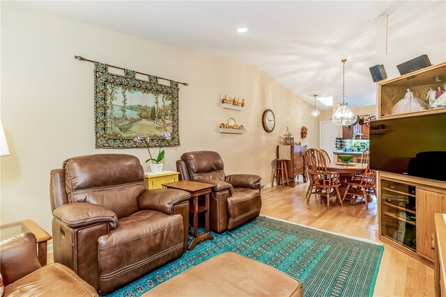 125 Smith Ave Unit 4C, Smithfield, RI 02828 - living room featuring wood finished floors and recessed lighting
