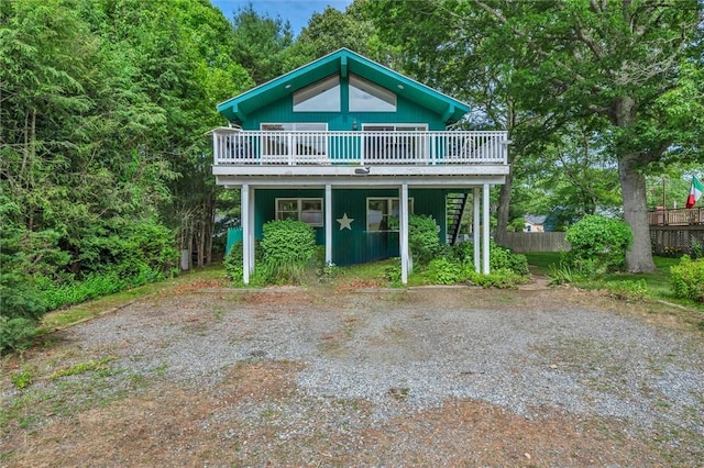 146 Balsam Rd, South Kingstown, RI 02879 - view of front of property featuring a wooden deck