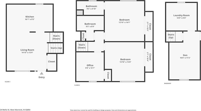 24 Mello St, West Warwick, RI 02893 - view of room layout