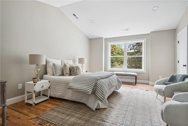 156 Potter St, Cranston, RI 02910 - bedroom with wood finished floors and lofted ceiling