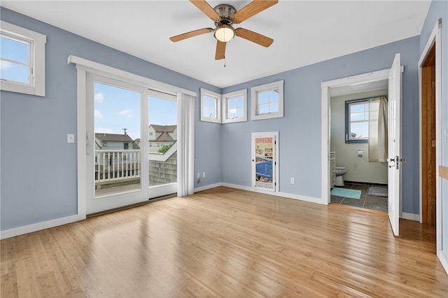 1 Barney Ave, South Kingstown, RI 02879 - unfurnished room featuring light wood-type flooring and a ceiling fan
