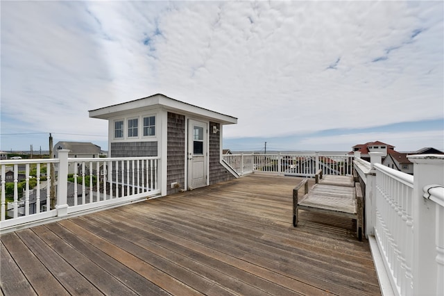 1 Barney Ave, South Kingstown, RI 02879 - view of wooden deck