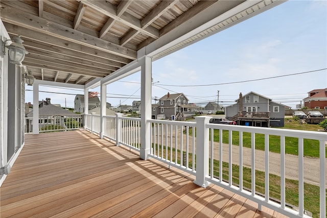 1 Barney Ave, South Kingstown, RI 02879 - deck with a residential view