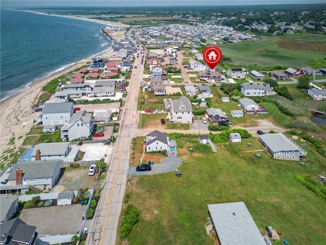 1 Barney Ave, South Kingstown, RI 02879 - aerial view of property and surrounding area with extended coastline and nearby suburban area