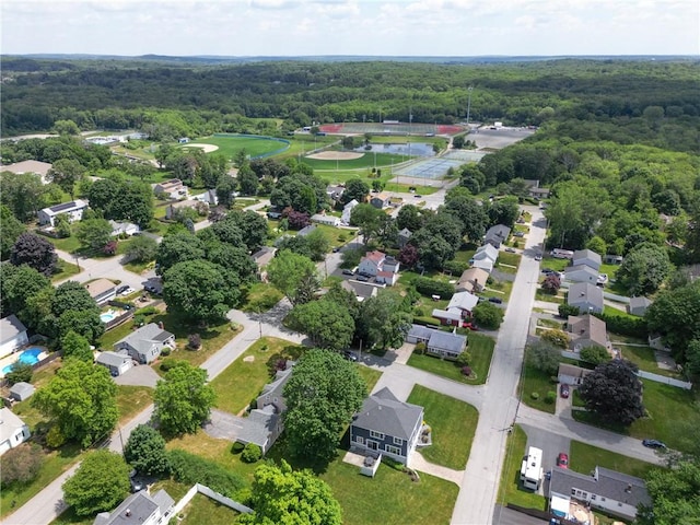96 Evergreen St, Cumberland, RI 02864 - aerial view of property's location with nearby suburban area