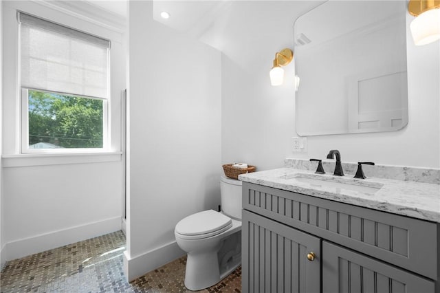96 Evergreen St, Cumberland, RI 02864 - bathroom featuring vanity and toilet