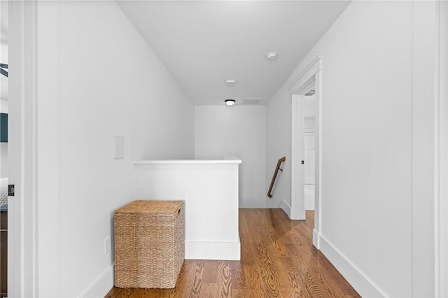 96 Evergreen St, Cumberland, RI 02864 - hall with an upstairs landing and wood finished floors