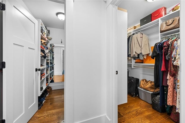 96 Evergreen St, Cumberland, RI 02864 - walk in closet featuring wood finished floors