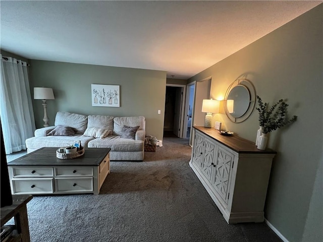 494 Putnam Pike Unit A12, Smithfield, RI 02828 - living area featuring dark carpet