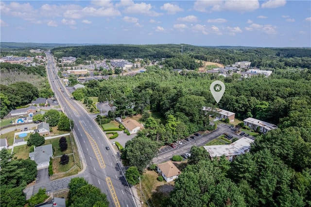 494 Putnam Pike Unit A12, Smithfield, RI 02828 - aerial view of property's location featuring a forest and a major roadway