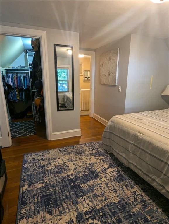 125 Roger Williams, East Providence, RI 02916 - bedroom featuring wood finished floors, a walk in closet, and a closet