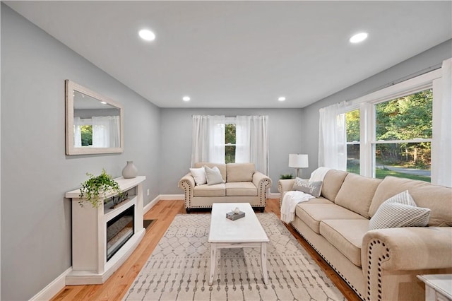 12 Leddy Rd, Cumberland, RI 02864 - living area with recessed lighting and light wood-type flooring