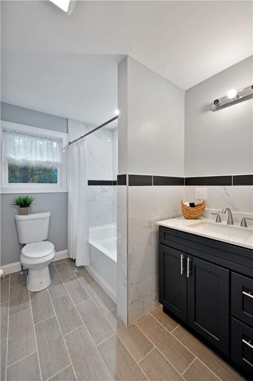 12 Leddy Rd, Cumberland, RI 02864 - full bathroom featuring vanity, shower / tub combo, and wood tiled floors