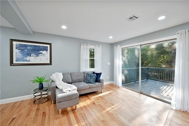 12 Leddy Rd, Cumberland, RI 02864 - living area with light wood-style floors and recessed lighting