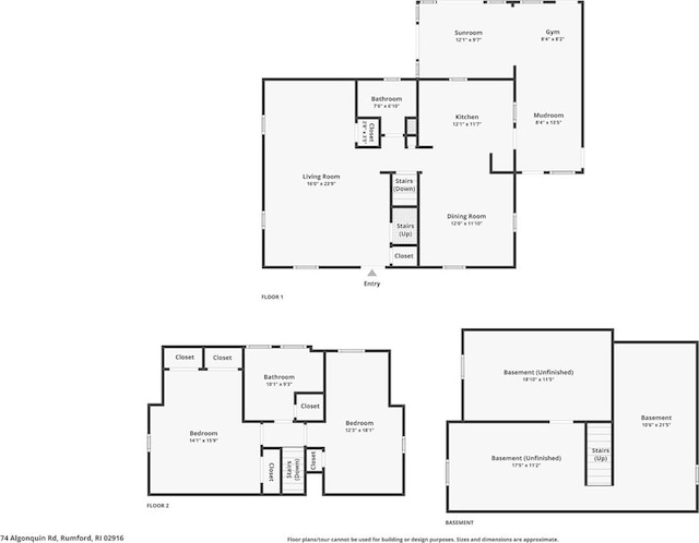 74 Algonquin Rd, East Providence, RI 02916 - view of room layout