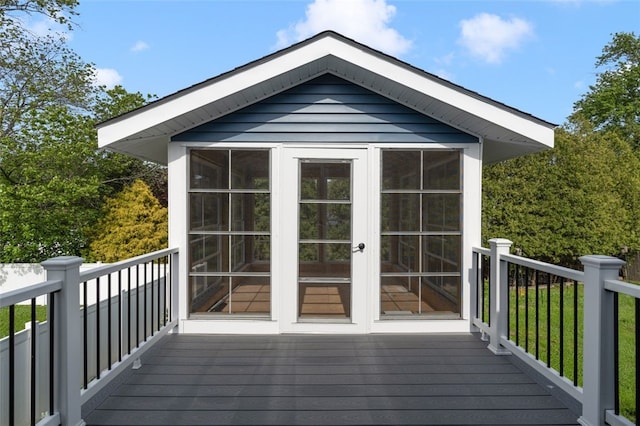 151 Mohawk Trl, Cranston, RI 02921 - view of wooden terrace